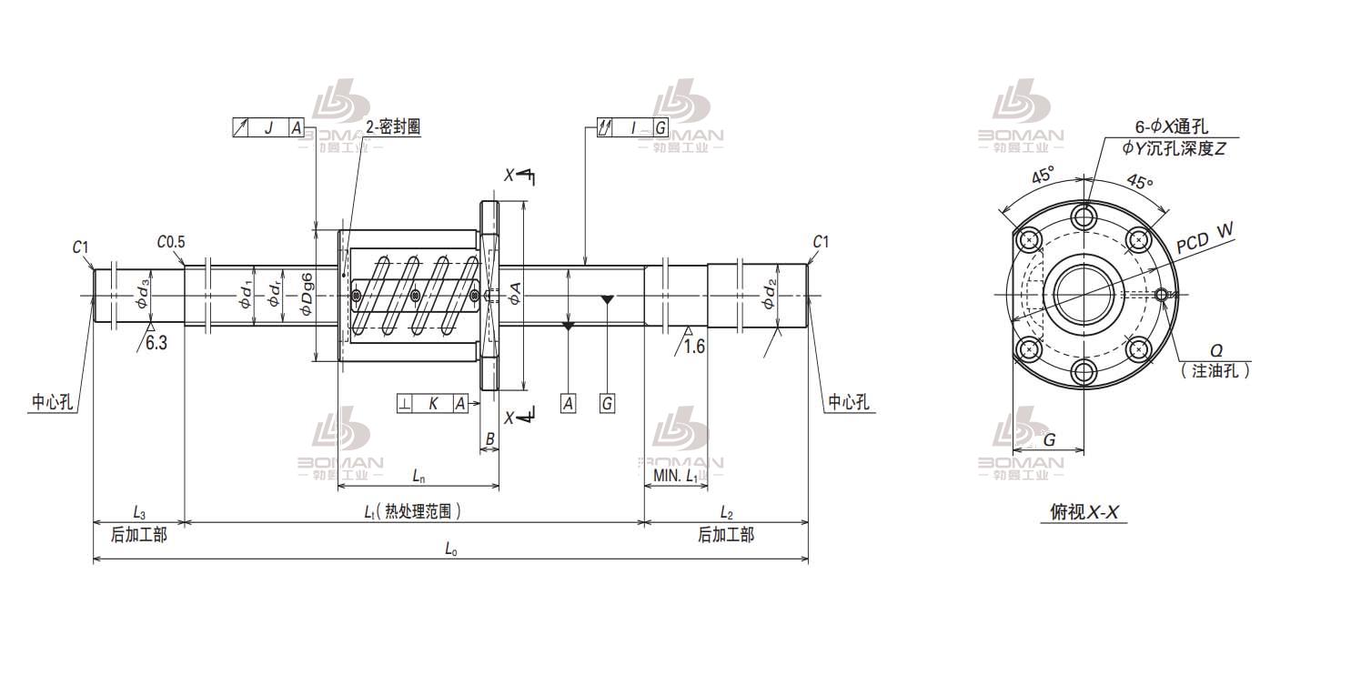 W4014SS-1Z-C5Z10-NSK标准滚珠丝杠