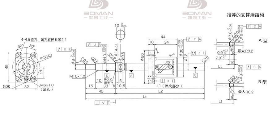 KURODA GP1205DS-BALR-0450B-C3F 黑田丝杆是哪个国家品牌
