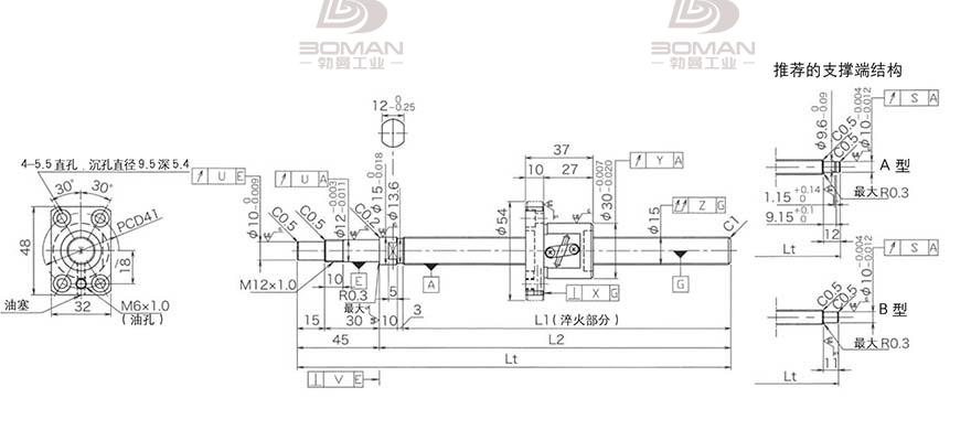 KURODA GP1502DS-BAPR-0300B-C3S 日本黑田滚珠丝杠贵吗