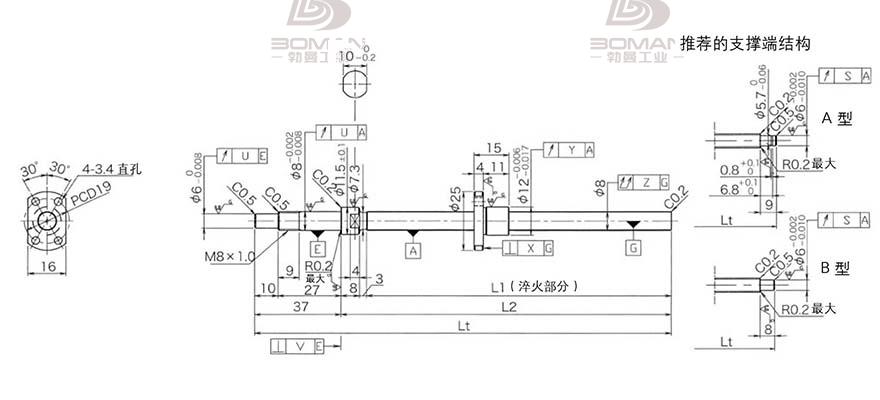 KURODA DP0801JS-HDNR-0260B-C3F 黑田精工和KURODA的丝杆哪个好