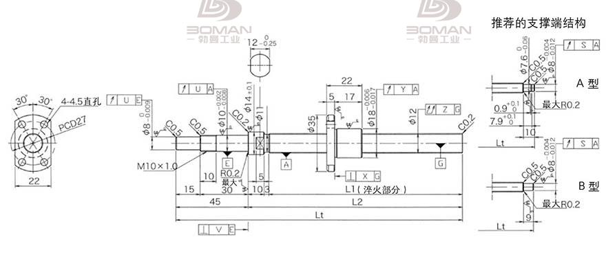 KURODA DP1202JS-HDNR-0300B-C3F 黑田精工丝杆底座怎么拆