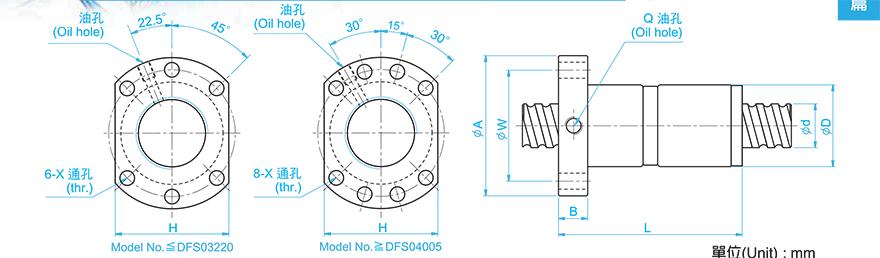 TBI DFS02008-4.8 tbi滚珠丝杠选型样本