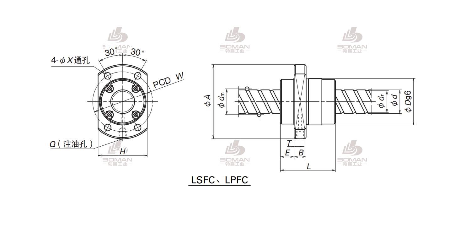 NSK LPFC5050-6-NSK LSFC滚珠丝杠